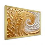 Gold Eternal Swirl I - Abstract Canvas Wall Art