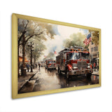 Fire Truck II - Americana Canvas Wall Art