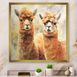 Graceful Alpacas - Brown Alpaca Wall Art