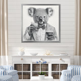 Koala Having A Drink - Animal Living Room Wall Art