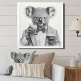 Koala Having A Drink - Animal Living Room Wall Art