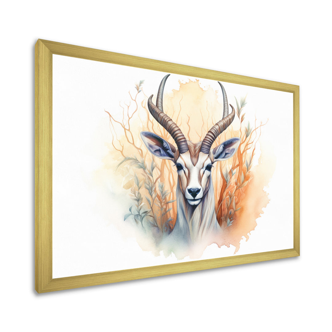 Wild Antelope Charm - Antelope Canvas Wall Art