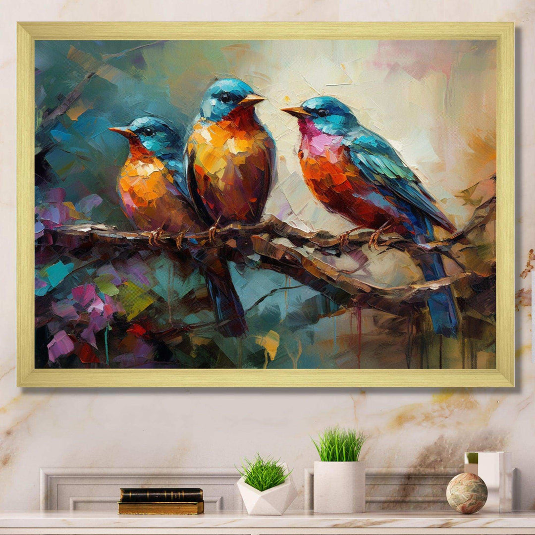 Feathered Elegance I - Animals Canvas Wall Art