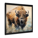 Buffalo Majesty - Animals Canvas Wall Art