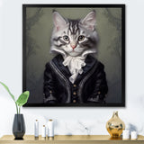 Elegant Whiskers - Cat Bedroom Wall Art