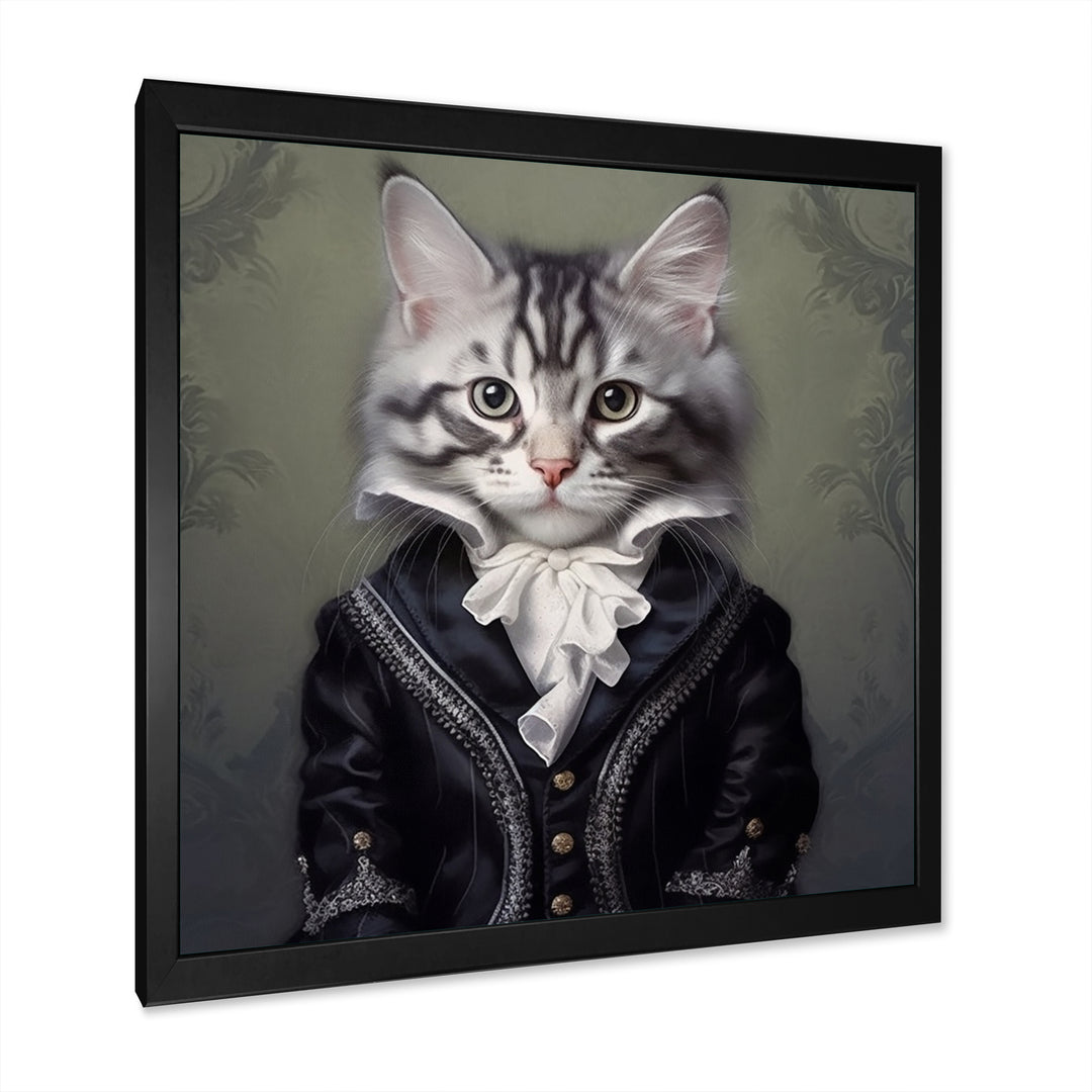 Elegant Whiskers - Cat Bedroom Wall Art