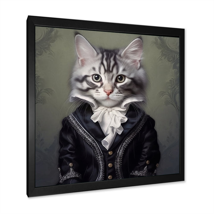 Elegant Whiskers - Cat Bedroom Wall Art