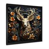 Deer Wonderers III - Animals Canvas Wall Art