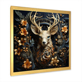 Deer Wonderers III - Animals Canvas Wall Art