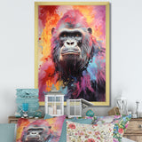 Pink Black Popart Gorilla - Gorilla Wall Art Prints