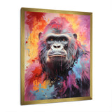 Pink Black Popart Gorilla - Gorilla Wall Art Prints