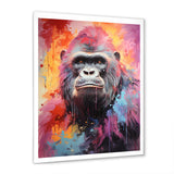 Pink Black Popart Gorilla - Gorilla Wall Art Prints
