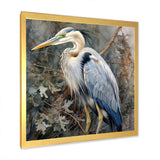 Graceful Heron Waterbird I - Animals Canvas Wall Art