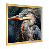 Graceful Heron Waterbird III - Animals Canvas Wall Art