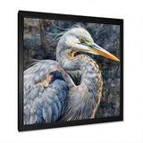 Heron Waterbird I - Animals Canvas Wall Art