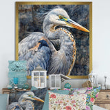 Heron Waterbird I - Animals Canvas Wall Art