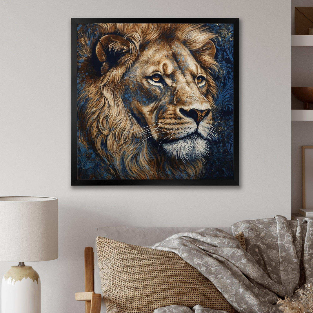 Majestic Lion III - Animals Canvas Wall Art