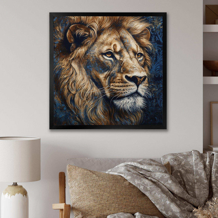 Majestic Lion III - Animals Canvas Wall Art