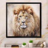 Fierce Lion II - Animals Canvas Wall Art