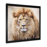 Fierce Lion II - Animals Canvas Wall Art