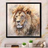 Fierce Lion III - Animals Canvas Wall Art