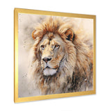 Fierce Lion III - Animals Canvas Wall Art