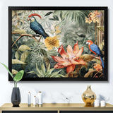 Parrot In Paradise II - Animals Canvas Wall Art