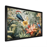 Parrot In Paradise II - Animals Canvas Wall Art