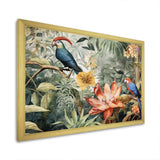 Parrot In Paradise II - Animals Canvas Wall Art