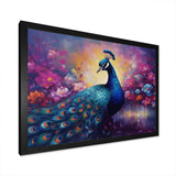 Vibrant Peacock II - Animals Canvas Wall Art