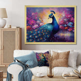 Vibrant Peacock II - Animals Canvas Wall Art