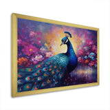 Vibrant Peacock II - Animals Canvas Wall Art