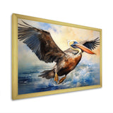 Majestic Pelican Seabird II - Animals Canvas Wall Art