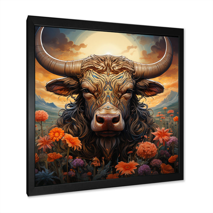 Buffalo At Sunrise - Buffalo Wall Decor