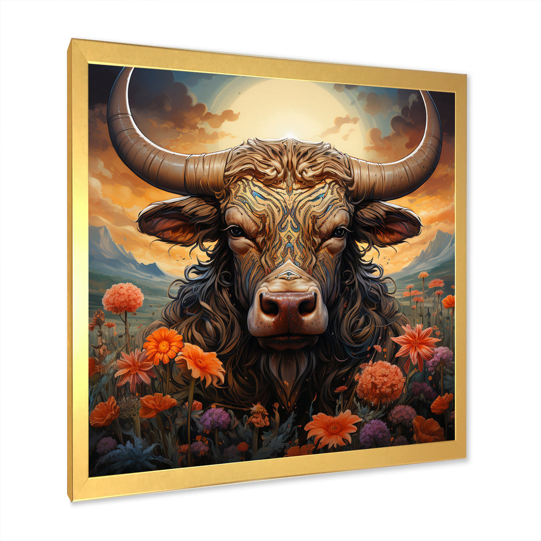 Buffalo At Sunrise - Buffalo Wall Decor