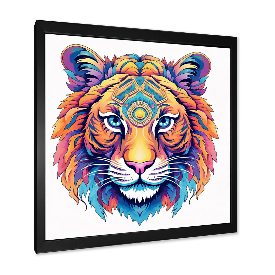 Vibrant Tiger Head - Orange Tiger Wall Art