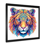 Vibrant Tiger Head - Orange Tiger Wall Art