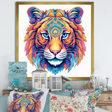 Vibrant Tiger Head - Orange Tiger Wall Art