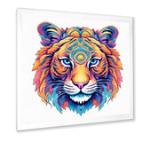 Vibrant Tiger Head - Orange Tiger Wall Art