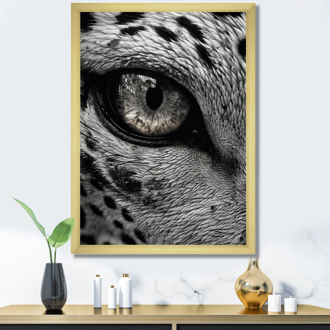 Fierce Tiger Eye - Tiger Framed Canvas Art