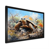 Turtle On Land I - Animals Canvas Wall Art