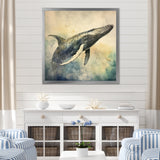 Graceful Whale - Whale Canvas Wall Art