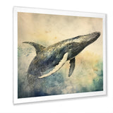 Graceful Whale - Whale Canvas Wall Art