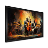 Yellow Orange Jazz Band - Fashion Canvas Wall Art