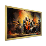 Yellow Orange Jazz Band - Fashion Canvas Wall Art