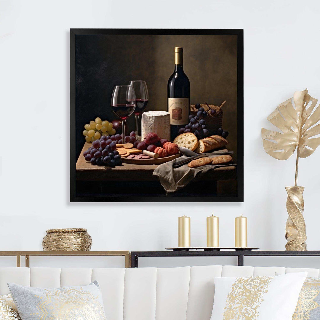 Cheese and Wine II - Food &amp; Beverage Canvas Wall Art