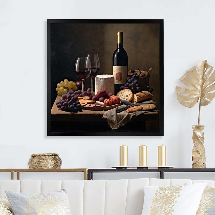 Cheese and Wine II - Food &amp; Beverage Canvas Wall Art