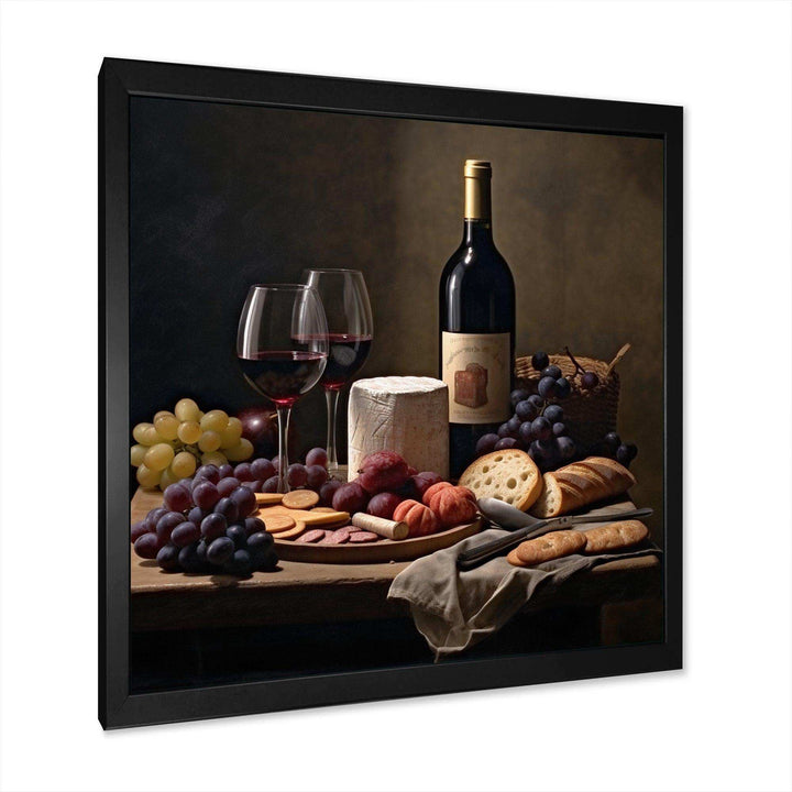 Cheese and Wine II - Food &amp; Beverage Canvas Wall Art