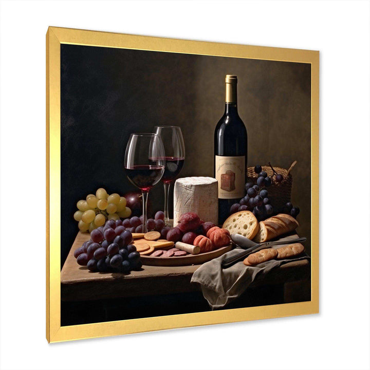 Cheese and Wine II - Food &amp; Beverage Canvas Wall Art