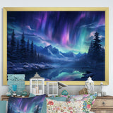 Northern Lights I - Landscapes Canvas Wall Art